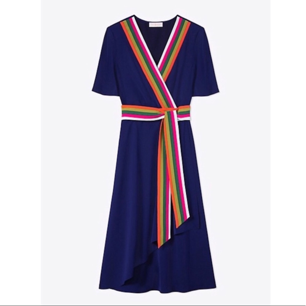 Tory Burch Peggy Wrap Dress *EUC* - Picture 1 of 9